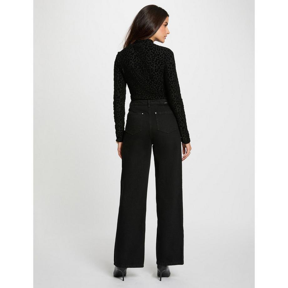 MORGAN T-shirt Manches Longues Imprimé Léopard  