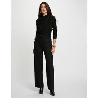 MORGAN T-shirt Manches Longues Imprimé Léopard  