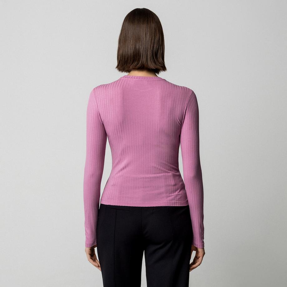 EDITED T-shirt a costine a maniche lunghe  