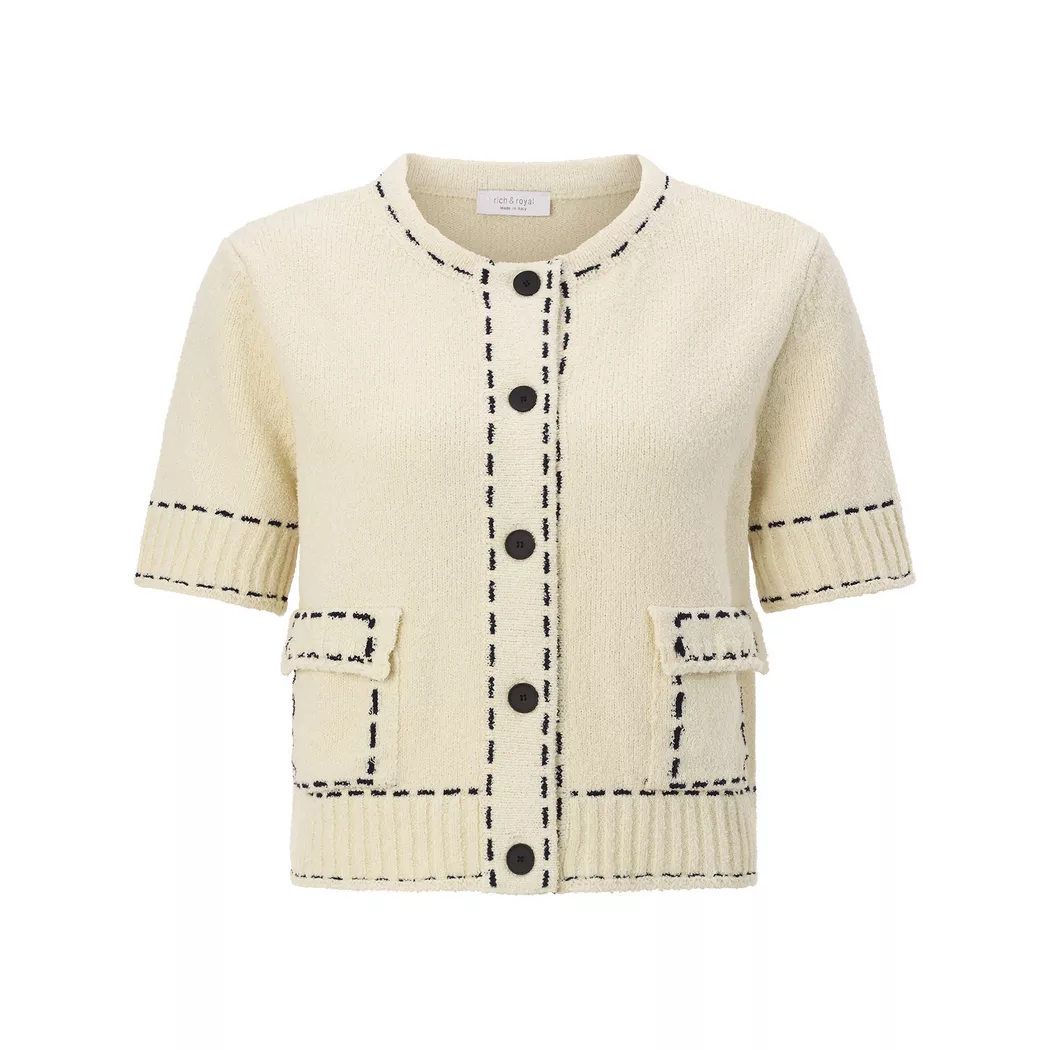 RICHROYAL Strickjacke creme   M damen