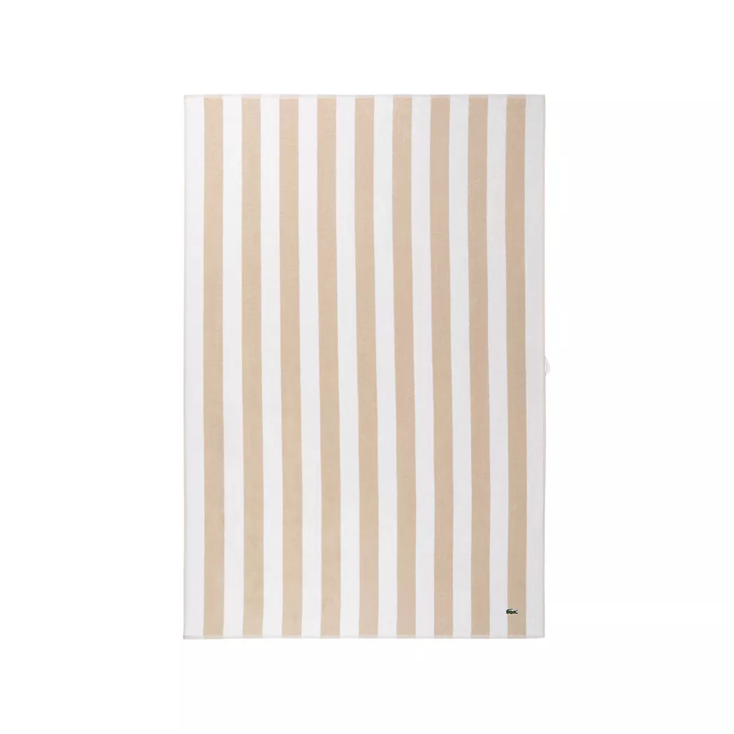 Lacoste - Strandtuch, 100x150 cm, Beige