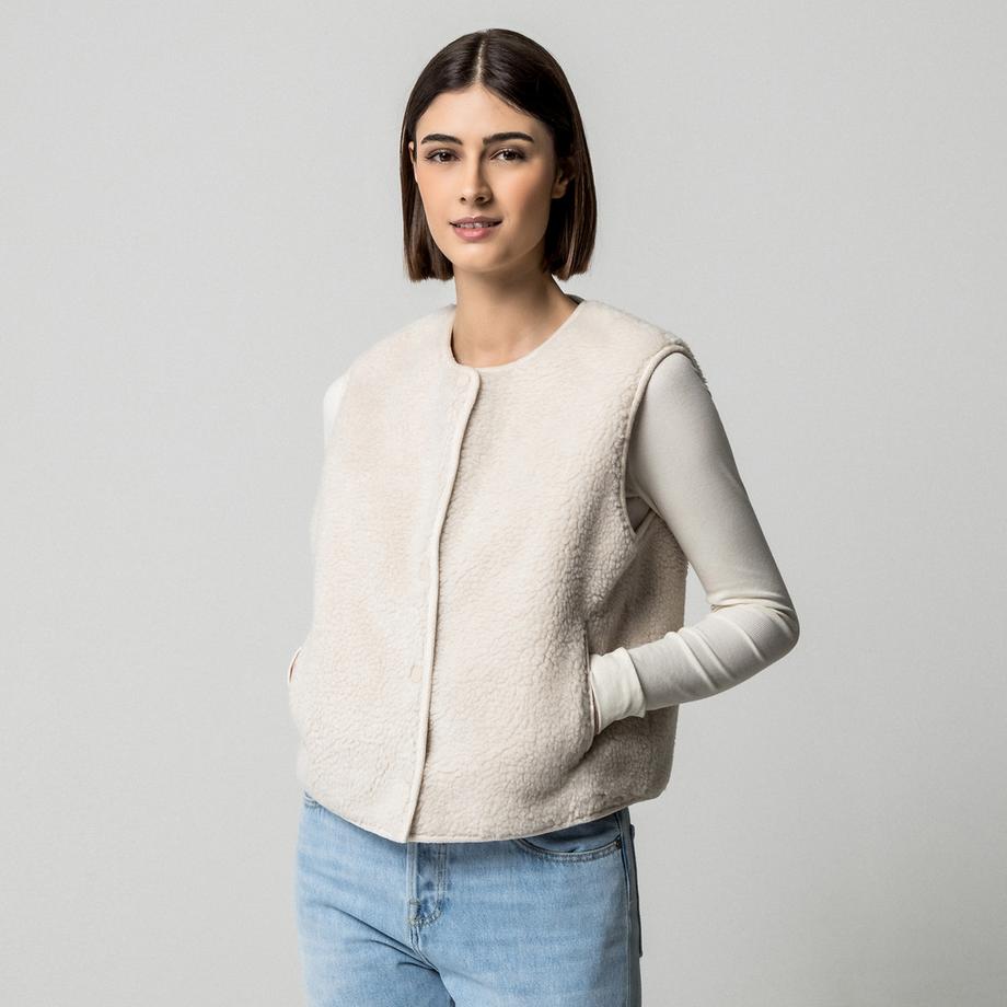 EDITED Gilet in Pile Teddy  