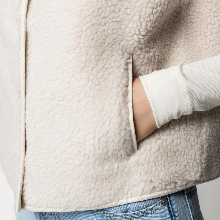EDITED Gilet in Pile Teddy  