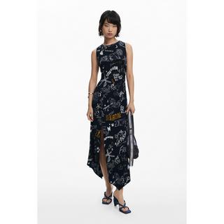 Desigual Vestito senza Maniche Stampa All-Over  