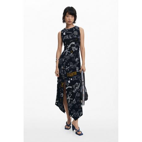 Desigual Vestito senza Maniche Stampa All-Over  