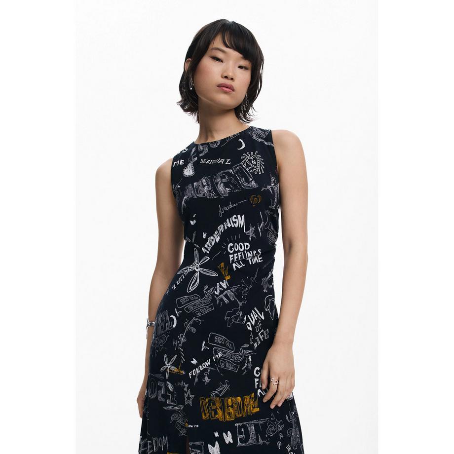 Desigual Robe sans manches à ourlet asymétrique  