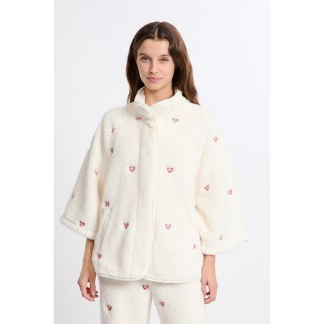 Etam Herz-Muster Fleece Weste  