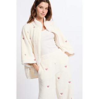 Etam Herz-Muster Fleece Weste  