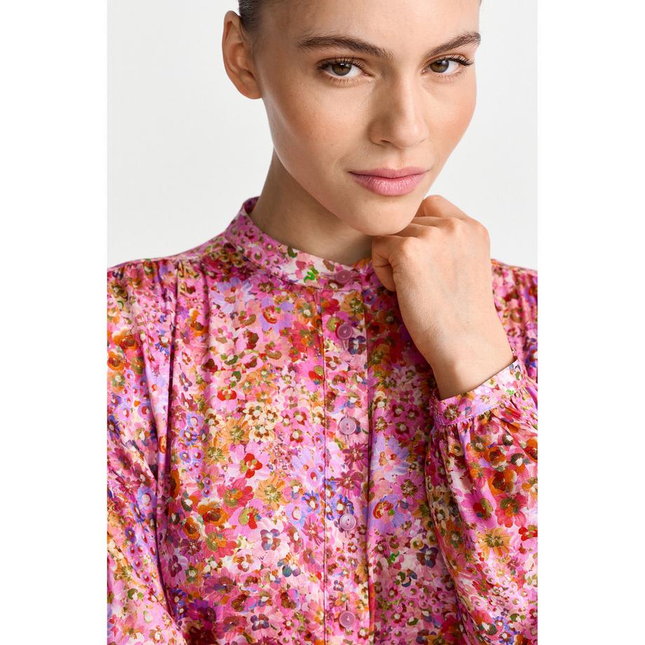 Rich & Royal Robe Midi Fleurie Manches Longues  