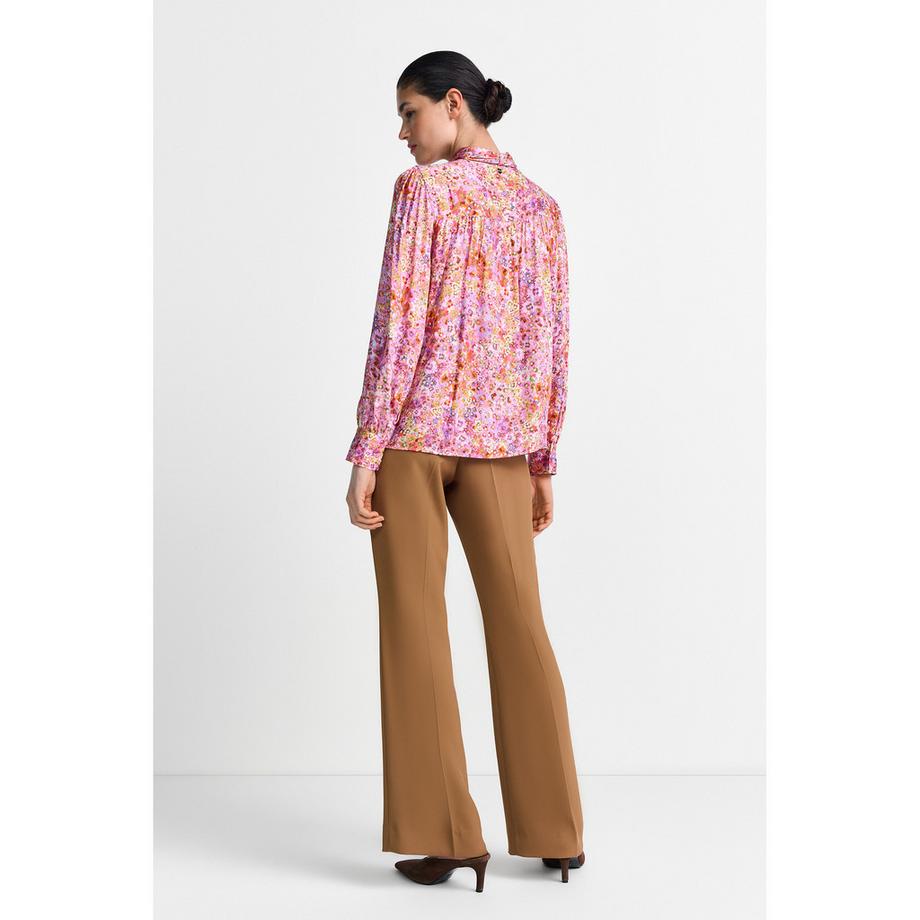 Rich & Royal Camicetta con Stampa Floreale e Colletto a Fiocco  