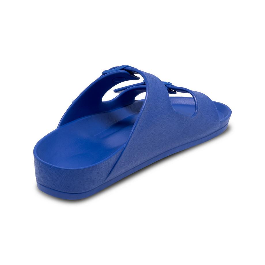 Manor Man Pool Slipper Two Strap Buckle Slippers  
