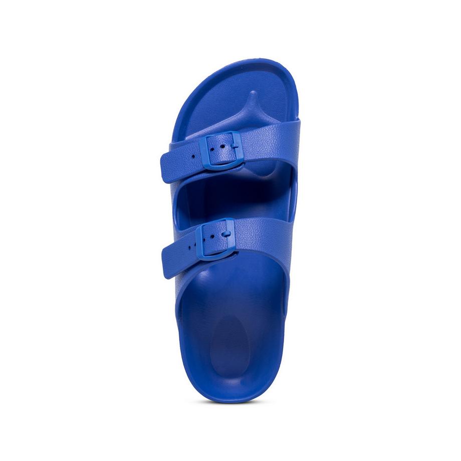 Manor Man Pool Slipper Two Strap Buckle Slippers  