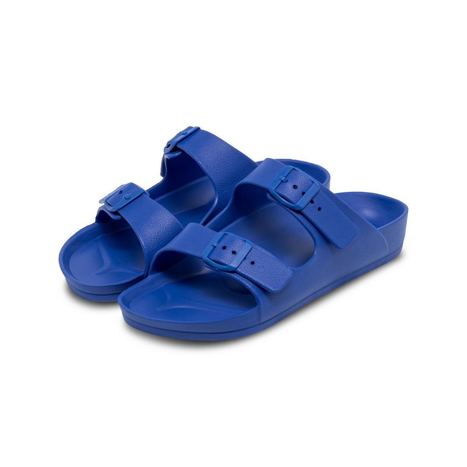 Manor Man Pool Slipper Two Strap Buckle Slippers  