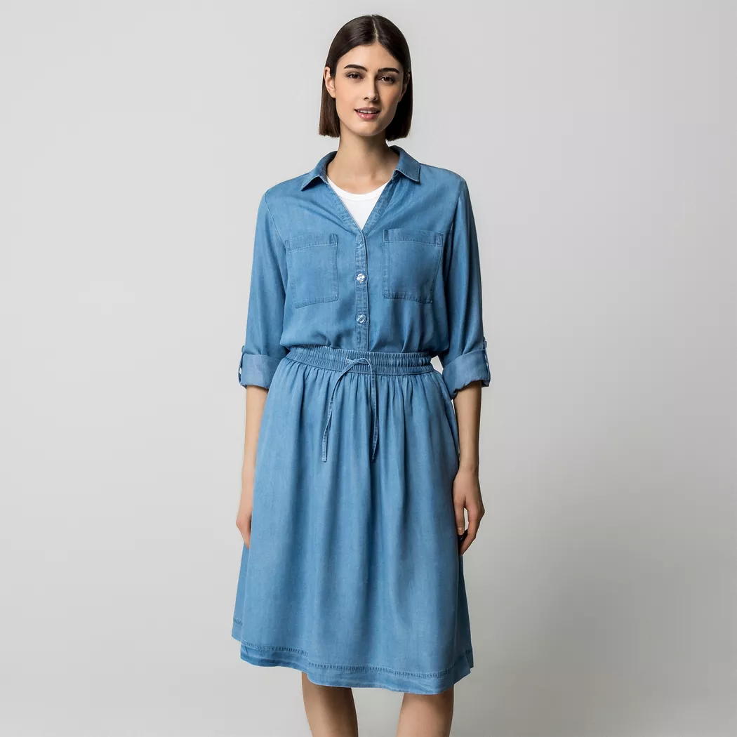 Manor Woman - Rock, für Damen, Hellblau, Größe 46