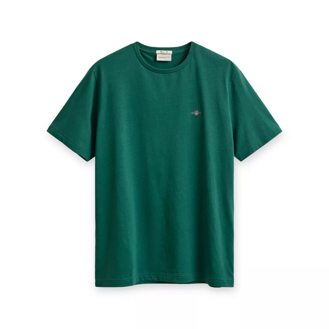 Gant T-shirt à Manches Courtes 2003184 Regular Fit Deep Forest Green 2XL Homme