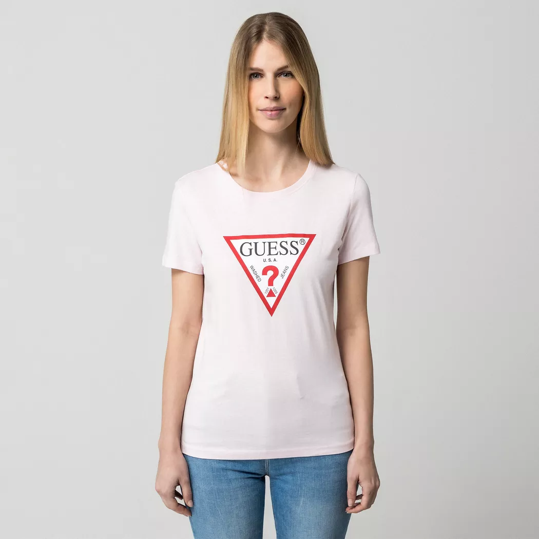Guess - T-Shirt, für Damen, Rosa, Größe L