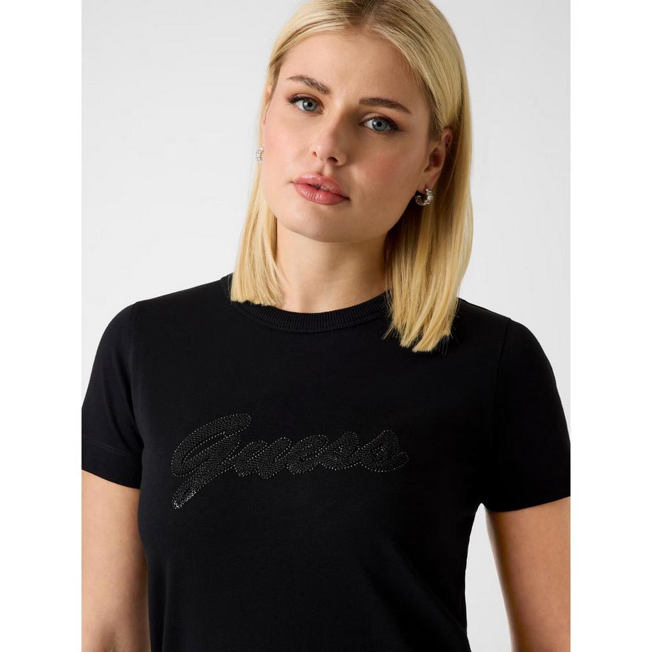 GUESS T-shirt à manches courtes avec logo  
