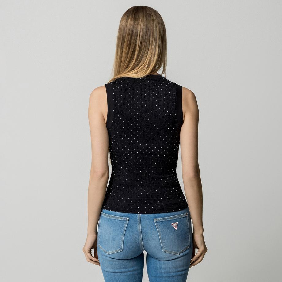 GUESS Top sans Manches à Paillettes  