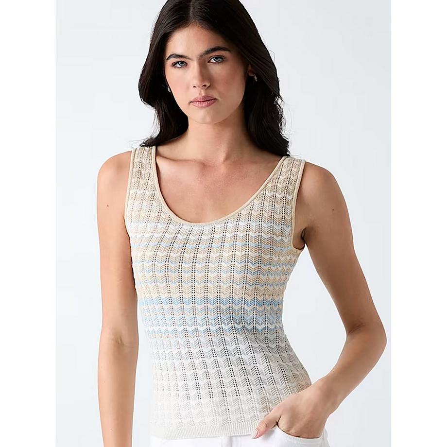 GUESS Gestreiftes Strick-Tanktop  