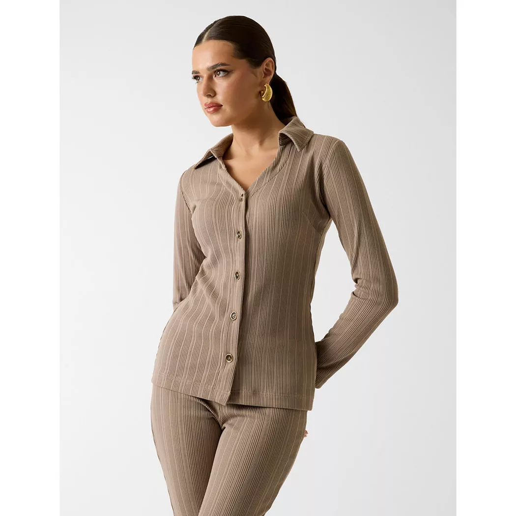 Guess - Bluse, für Damen, Hellbraun, Größe L