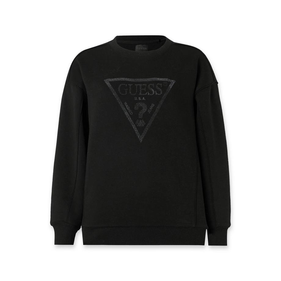 GUESS Oversized Rundhals Sweatshirt mit Logo Print  