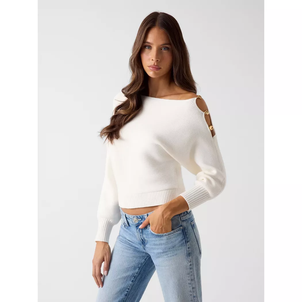Guess - Pullover, für Damen, Weiss, Größe M 2