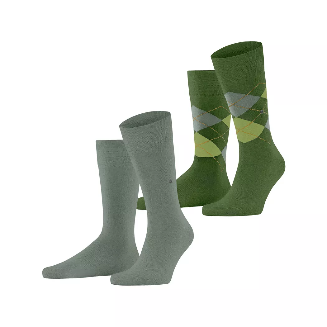 Burlington - Duopack, wadenlange Socken, für Herren, Multicolor, Größe 40-46