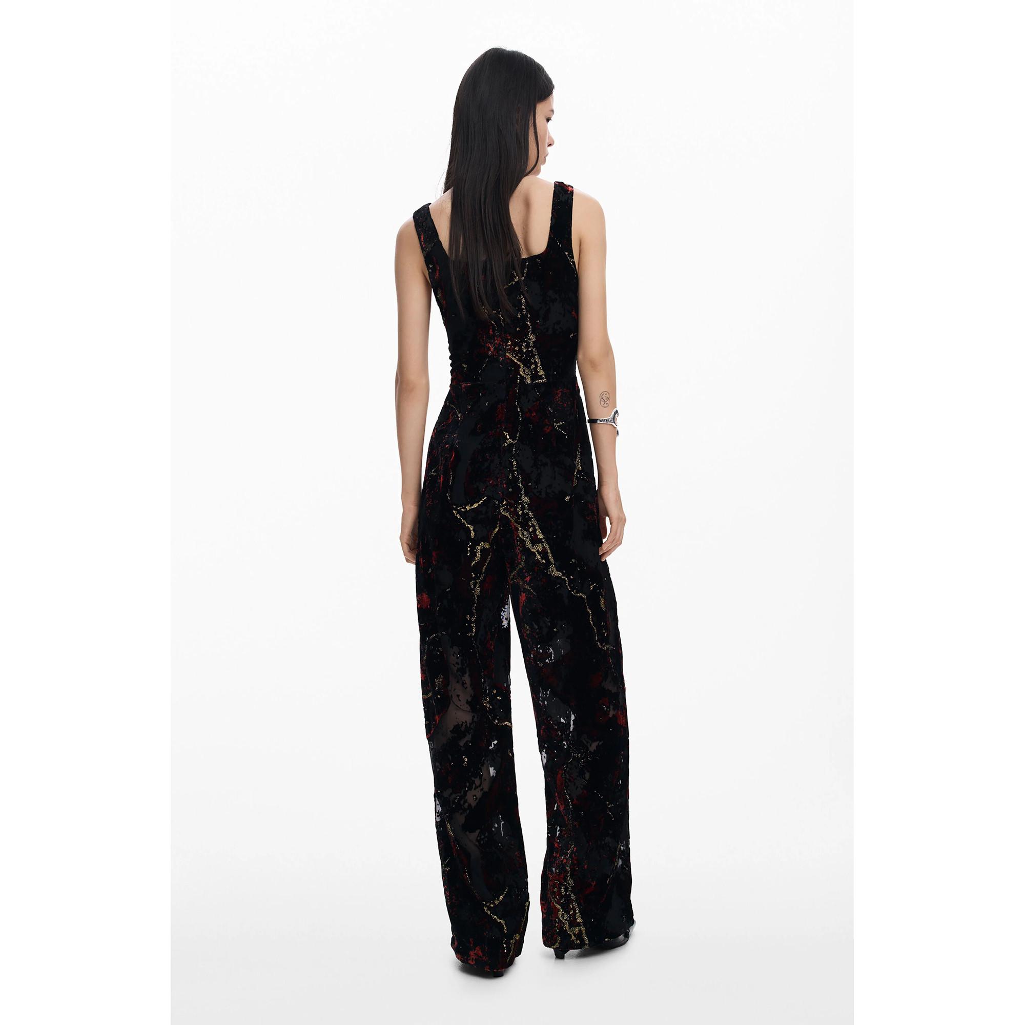 Desigual Combinaison en Velours Imprimé  