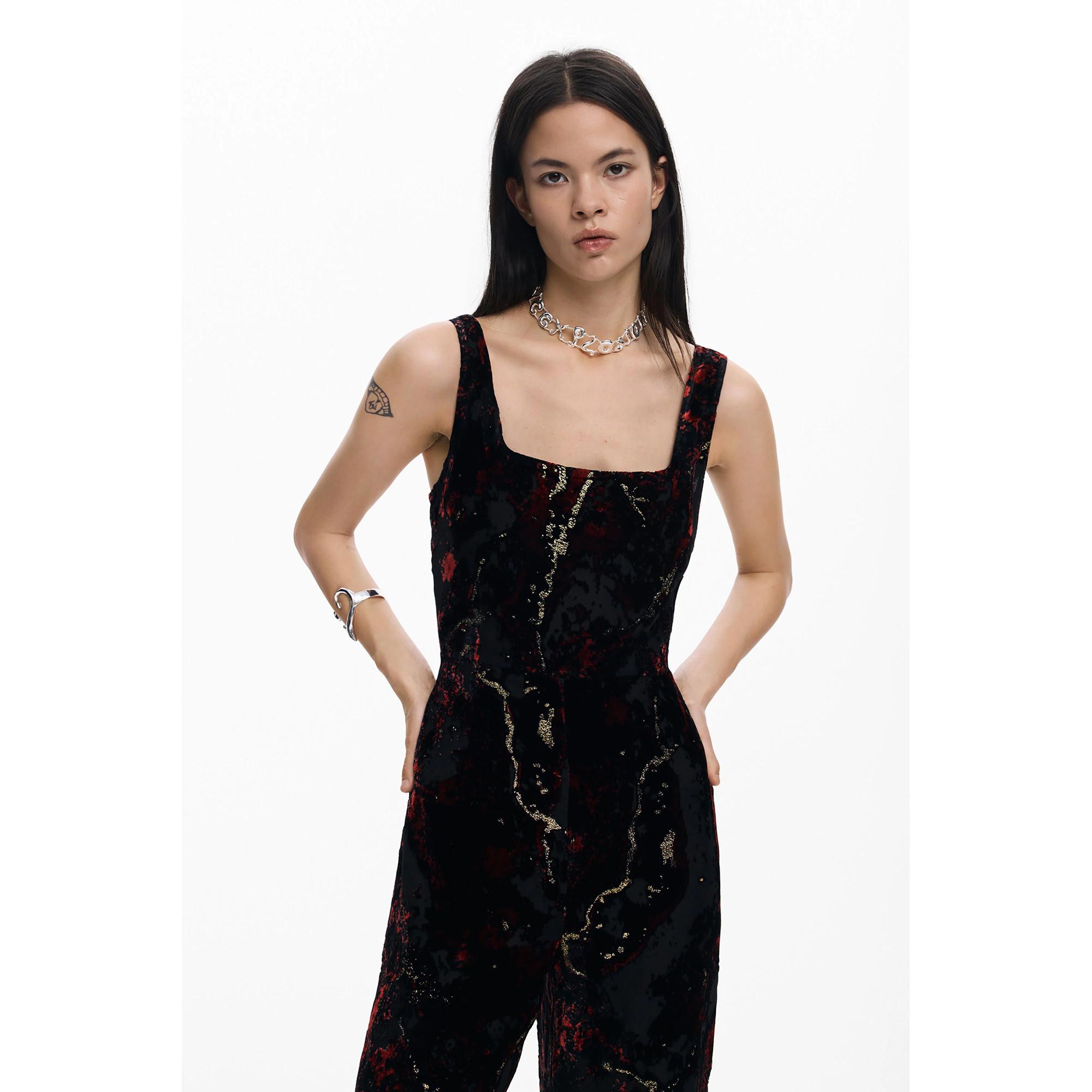 Desigual Combinaison en Velours Imprimé  