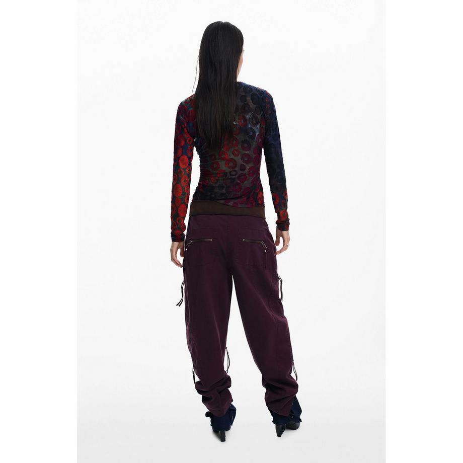 Desigual Langarm Rundhals T-Shirt  