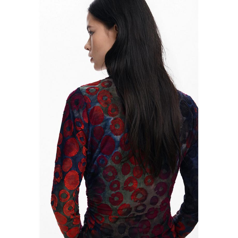 Desigual Langarm Rundhals T-Shirt  