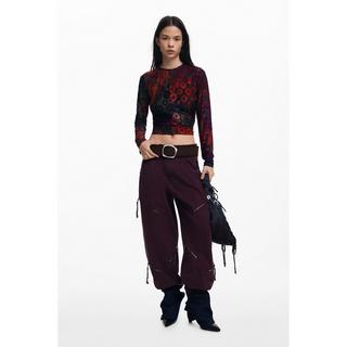 Desigual T-shirt Manches Longues Col Rond  