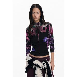 Desigual T-shirt à manches longues imprimé floral  