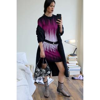 Desigual Robe Mini Manches Longues Motif  