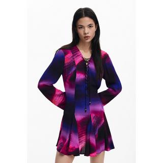 Desigual Vestito Mini Maniche Lunghe  