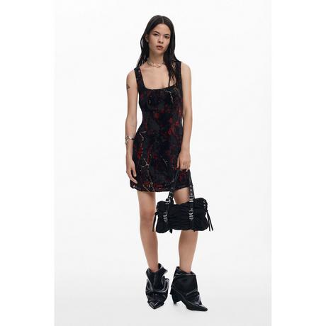 Desigual Ärmelloses Mini-Kleid mit eckigem Ausschnitt  