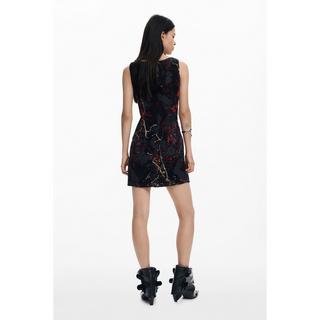 Desigual Ärmelloses Mini-Kleid mit eckigem Ausschnitt  
