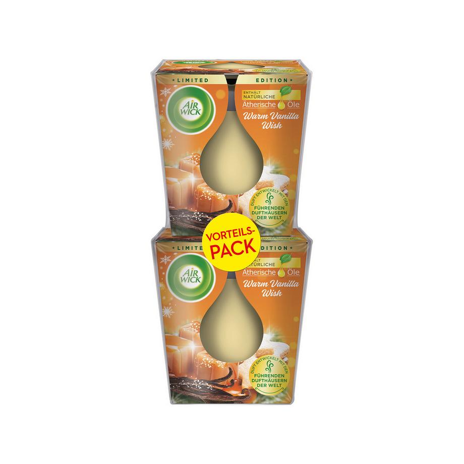 AIR WICK Duftkerzen Duo Warm Vanilla Wish 