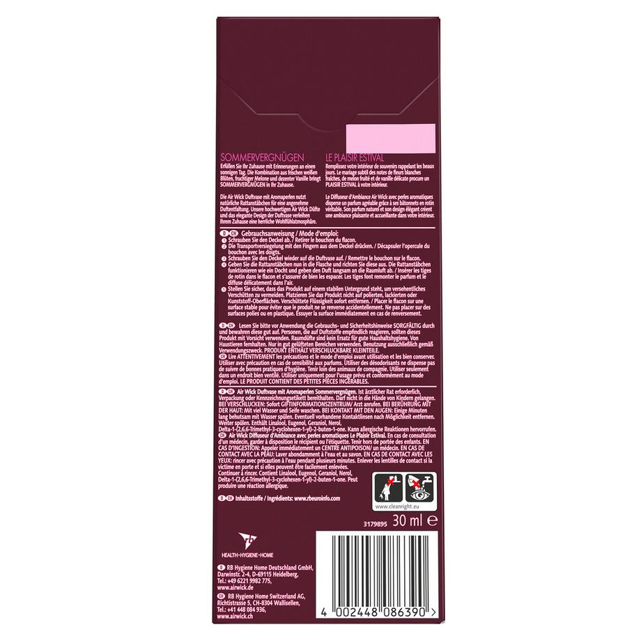AIR WICK Bastoncini profumati Life Scents Sommervergnügen 