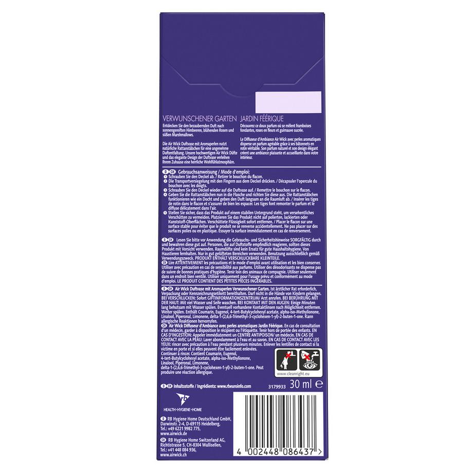 AIR WICK Bastoncini profumati Verwunschener Garten 
