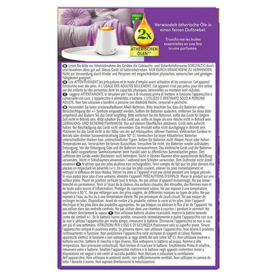 AIR WICK Aroma DiffuserAroma-Öl Diffuser Starter-Set Bergamotte & Lavendel 