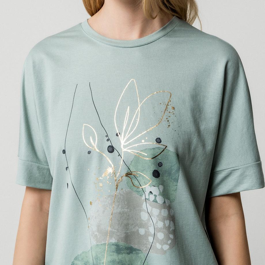 ONLY T-Shirt mit abstraktem Print  