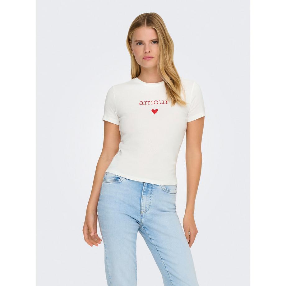 ONLY T-shirt avec imprimé Amour  
