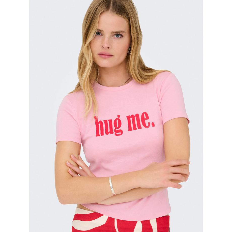 ONLY T-Shirt mit Amour-Print  