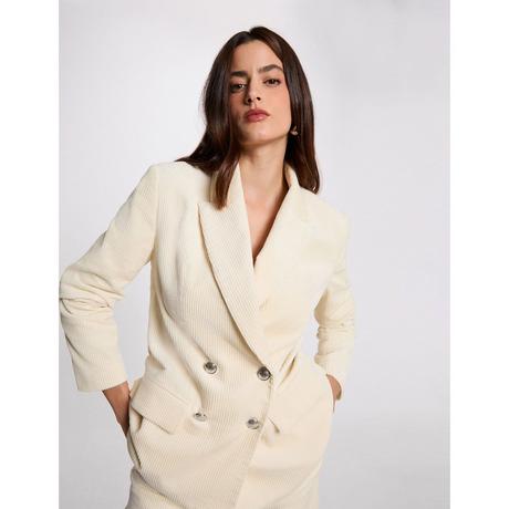 MORGAN Gerippte zweireihige Weste  