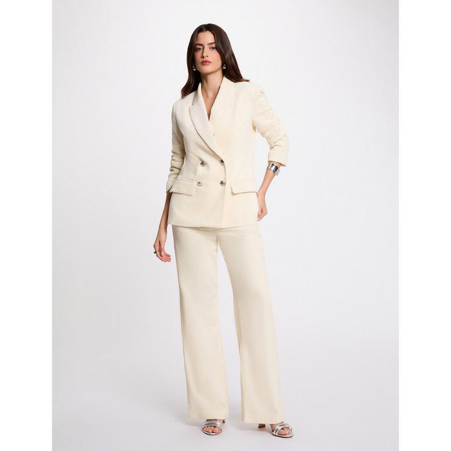 MORGAN Gilet doppiopetto a costine  