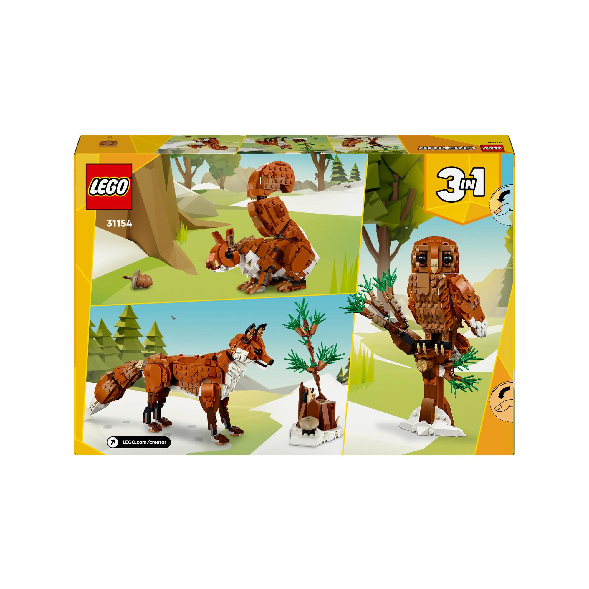 LEGO®  31154 Animali della foresta: Volpe rossa 