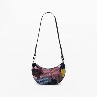Desigual Sac Shopper Demi-Lune Orné  