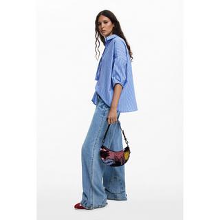 Desigual Sac Shopper Demi-Lune Orné  