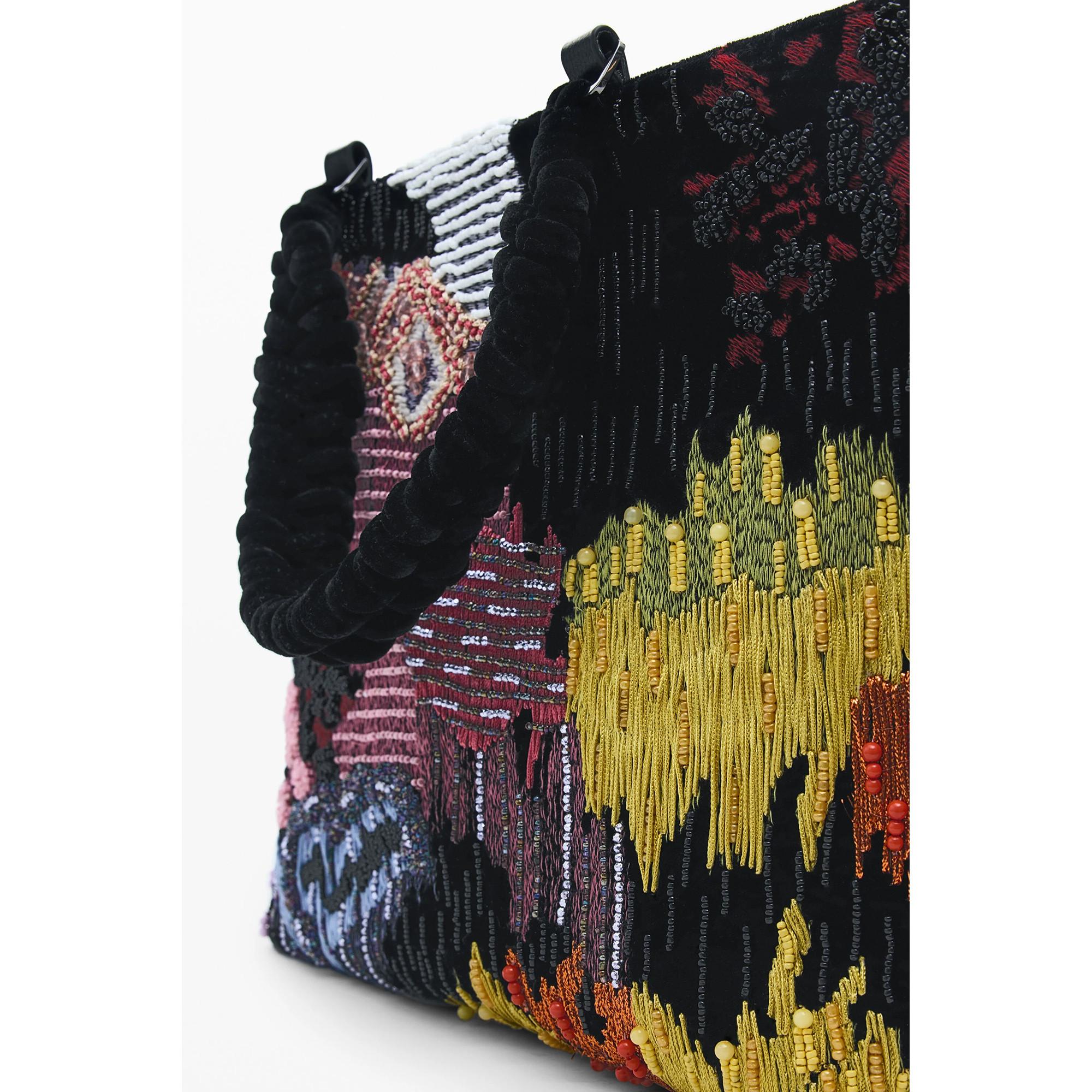 Desigual Sac à bandoulière brodé  